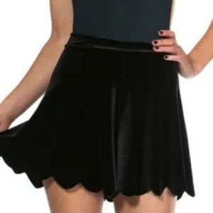 BlackMilk black velvet shorties szL